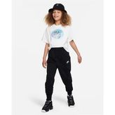Nike FD2921-010 Sportswear Club Fleece Büyük Kız Çocuk Yüksek Belli Dar Kesim Pantolon - Siyah