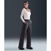 Nike HQ8607-036 Gri 24.7 ImpossiblySoft Dri-FIT High-Waisted Loose Flared Pants Kadın Pantolon