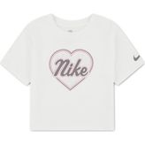 Nike Nıke Juxta-Gırl Boxy Tee Kız Çocuk Tişört - 3 - 4 Yaş - Kırık Beyaz