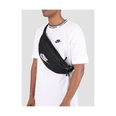 Nike Siyah Tekstil Materyalli Unisex Bel Çantası Düz Desenli Sportswear Heritage Koleksiyonu