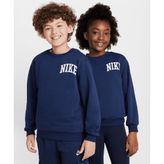 Nike Sportswear Club French Terry Crew-Neck Sweatshirt 08-16 yaş çocuk erkek Lacivert Sweatshirt - HJ3144-410