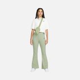 Nike Sportswear High-Waisted Wide Leg Ribbed Kadın yeşil yüksek bel geniş paça Eşofman Altı dv7868-386