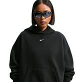 Nike Studio Fleece Oversized Pullover Kadın Siyah Günlük Stil Sweatshirt IM8502-001