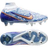 Nike Zoom Mercurial Superfly 9 Elite Cr7 Sg-Pro Çim Saha Krampon DQ5294-182 - Beyaz - Mavi