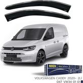 Niken Vw Caddy 2020- Kromlu Cam Rüzgarlığı 2li