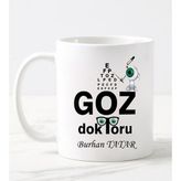 Nil Hediye Göz Doktoru Temalı Beyaz Kupa