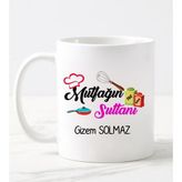 Nil Hediye Mutfağın Sultanı Temalı Beyaz Kupa