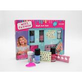 Nilly Toys Miss Fashion Nail Art Makyaj Güzellik Seti Suyla Kolay Temizlenen Tırnak Bakım Seti - Renkli