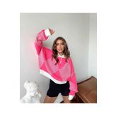Nimas Kadın Pembe Oversize Kazak