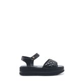 Nine West Orkessa 5FX Siyah Kadın Düz Sandalet