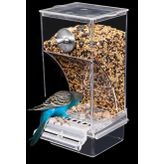 NINGVIHE Otomatik Kuş Besleyici,Karışıklık Yok Kuş Besleyici,Kuş Kafesi Besleyici Kuş Kafesi Aksesuarları Parakeet Kanarya Cockatiel Finch için (Şeffaf)