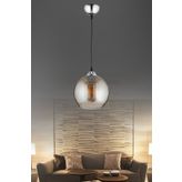 Nisa Luce Çatlatma Füme Cam Sarkıt