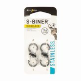 Nite Ize S-Biner Microlock Çelik Karabina 2Li Paket Gri