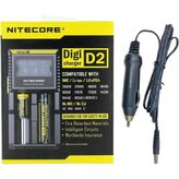Nitecore D2 Şarj Aleti ve Araç Şarj Seti