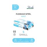 Nitril Mavi Muayene Eldiveni S - 1 Paket 100 Lü