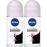 Nivea Black White Clear 2x50 ml Kadın Roll-On