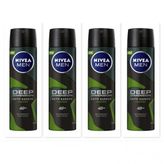 Nivea Deo Deep Dimension Amazonia 4x150 ml Erkek Sprey Deodorant