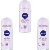 NIVEA Deo Roll-on Kadın Deodorant Double Effect 50 Ml 3 Adet