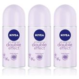 Nivea Double Effect 3x50 ml Kadın Deo Roll-On