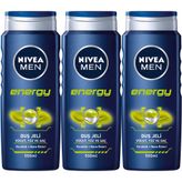 Nivea For Men Energy 500 ml x2 Duş Jeli