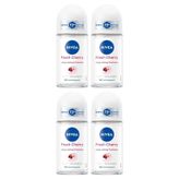 Nivea Fresh Cherry 4x50 ml Kadın Roll-On