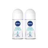 Nivea Fresh Comfort 2 x 50 ml Kadın Roll-On