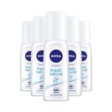 Nivea Fresh Natural 5x75 ml Kadın Sprey Deodorant