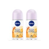 Nivea Fresh Orange 2x50 ml Kadın Roll-On