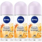 Nivea Fresh Orange 3x50 ml Kadın Roll-On