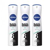 Nivea Invisible Black White Fresh 3x150 ml Kadın Sprey Deodorant