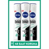 Nivea Invisible Black&White Clear 3x150 ml Kadın Sprey Deodorant