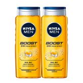 Nivea Men Boost Kahve Özlü 2x500 ml Duş Jeli