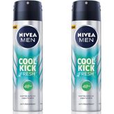 Nivea Men Cool Kick Fresh 2x150 ML Erkek Sprey Deodorant