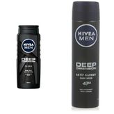 Nivea Men Deep Dimension 500 ML Duş Jeli ve Deep Dimension 150 ML Erkek Sprey Deodorant