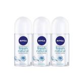 Nivea Roll-on Kadın 50 ML.Fresh Naturel X 3 Adet
