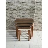 NİVEMESHOME ESTA CEVİZ-KREM ZİGON SEHPA