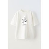 Nmg Tekstil Unisex Beyaz Oversize Pamuk Kibrit Avuçta Yakma Baskılı Örme T-Shirt - XL