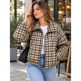Noa Noa Fermuarlı Kadın Mont - 01-Krem