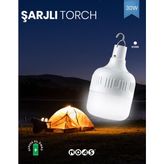 Noas 30W Şarjlı Torch Ampul Beyaz