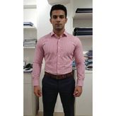 Nobility Erkek %100 Pamuk Gömlek - Pembe - XL