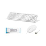 Nodar KM8519 Beyaz Kablolu Klavye Mouse Seti