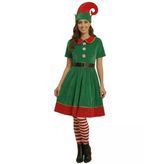 Noel Elf Yetişkin Kadın Kostümü