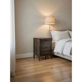 Noir Walnut Masif Ahşap Komodin - Ceviz