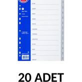 Noki 20 Adet Ocak-Aralık Ayraç Seperator