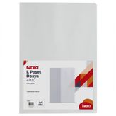 Noki 4810-110 100'lü L Şeffaf Poşet Dosya