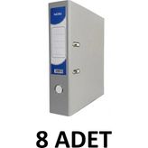 Noki 8 Adet Geniş Plastik Klasör - Gri