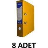 Noki 8 Adet Geniş Plastik Klasör - Sarı