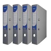 Noki Halkalı Gri 4 Adet Dar Büro Klasörü