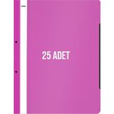 Noki XL Telli Dosya 25'li Paket Pembe