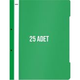 Noki XL Telli Dosya 25'li Paket Yeşil